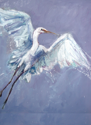 White Crane #1 by Stephen Linsteadt